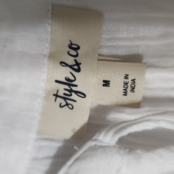 Style & Co. Women's Tie-Neck Tiered Dress Created for Macy' - Picture 2 of 3